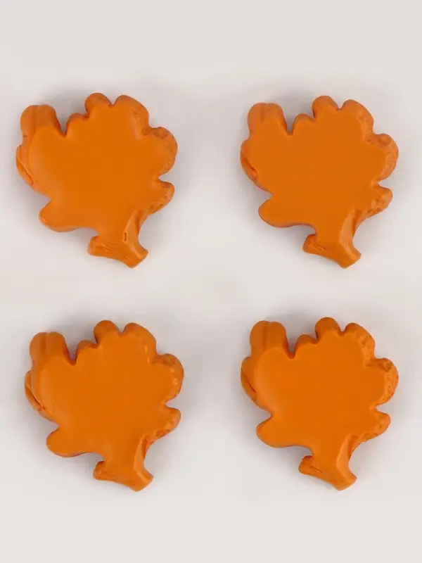 Миниатюра кукольная &laquo;Осенний лист&raquo;, набор 4 шт., размер 1 шт. &mdash; 2 &times; 2 &times; 0,5 см