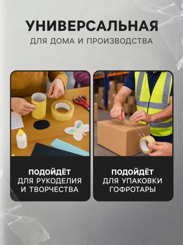 Скотч 48 мм х 150 м, 40 мкм, прозрачный