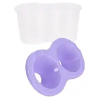 Стакан - непроливайка для рисования двойной Calligrata &laquo;Прованс&raquo;, 150 мл &times;2, пастельный МИКС