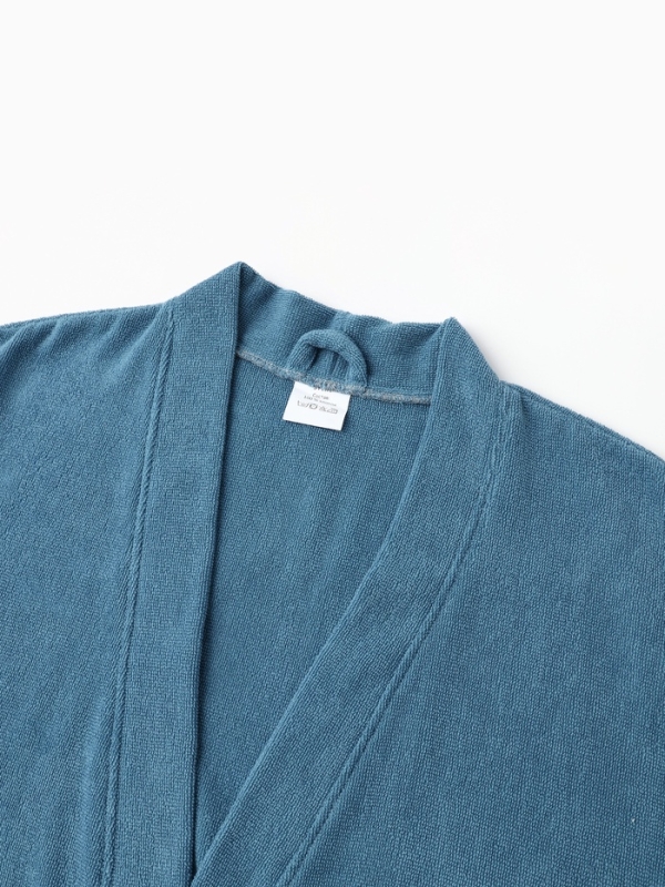 Халат мужской Экономь и Я, цв. морская молна, р-р 56-58, 100% хл, 340 г/м2