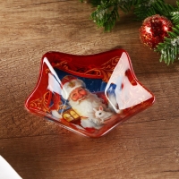 Соусник новогодний Дорого внимание &laquo;Дед Мороз&raquo;, 10,8 х 10,3 см, стекло