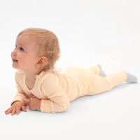 Комплект леггинсов детских MINAKU: Basic Line BABY, цвет молочный/кремовый, рост 62-68