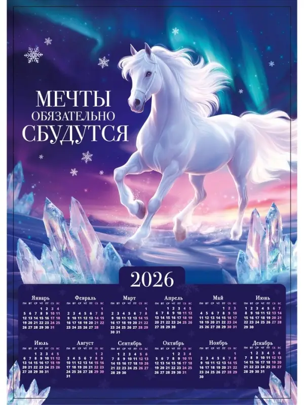 Календарь настенный 2026 &laquo;Сияние&raquo;, А4