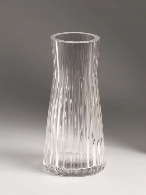 Ваза стекло настольная "Силье" 17х8 см, прозрачный