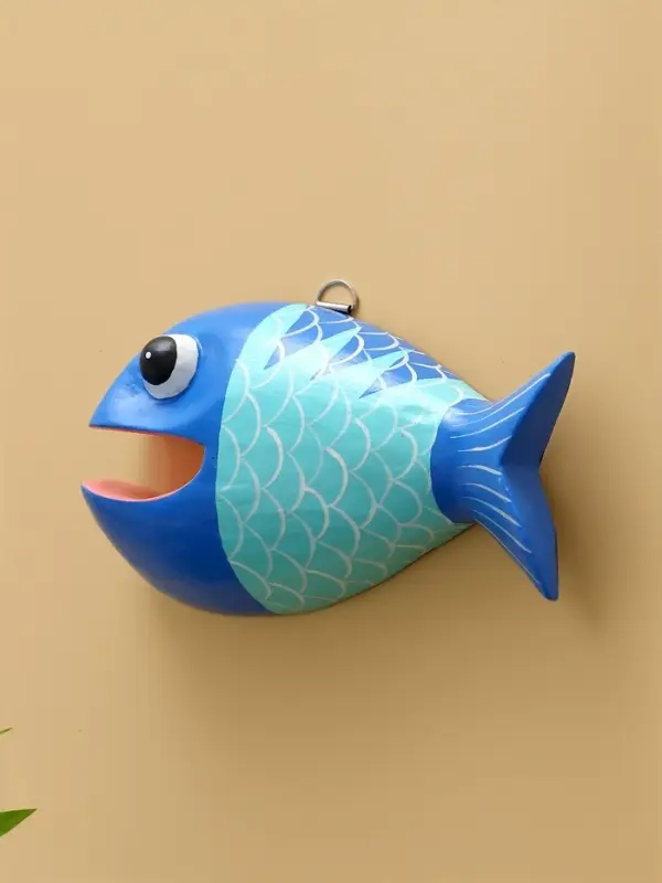 Панно &laquo;Рыба-хищник&raquo;, 22&times;11&times;5 см, дерево, разноцветное