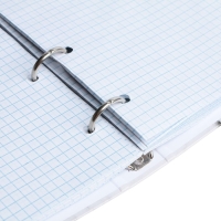 Тетрадь на кольцах A5 80 листов в клетку Calligrata "Мрамор Белый", обложка 7БЦ, без вырубки под кольца, блок офсет Тетрадь на кольцах A5 80 листов в клетку Calligrata "Мрамор Белый", обложка 7БЦ, без вырубки под кольца, блок офсет