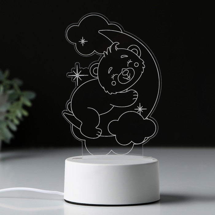 Светильник &laquo;Медвежонок&raquo;, 25 х 14 см, модель GBV-0121.