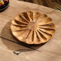 Менажница "Раковина"  дерево Джати, 24х24х3 см, цв. коричневый