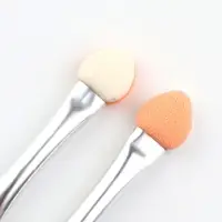 Набор аппликаторов для теней, двусторонние, 5 шт., 4.7 см, серебристый