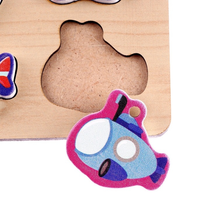 Развивающая игра из дерева &laquo;Весёлые машинки&raquo;