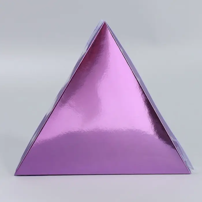 Коробка для печенья, кондитерская упаковка с пластиковой крышкой, &laquo;Фиолетовая&raquo;, 18 х 3 см