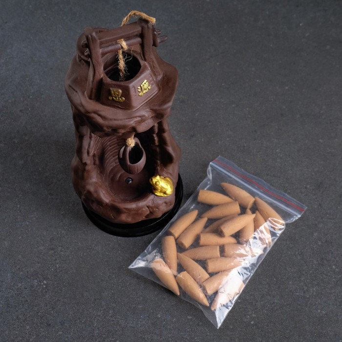 Подставка для благовоний "Колодец" 25&times;10&times;10 см, с подсветкой, батарейки LR44