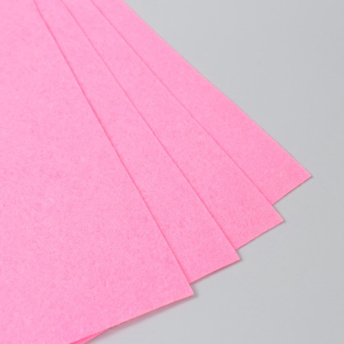Фетр 1 мм "Розовый" набор 4 листа 30х40 см