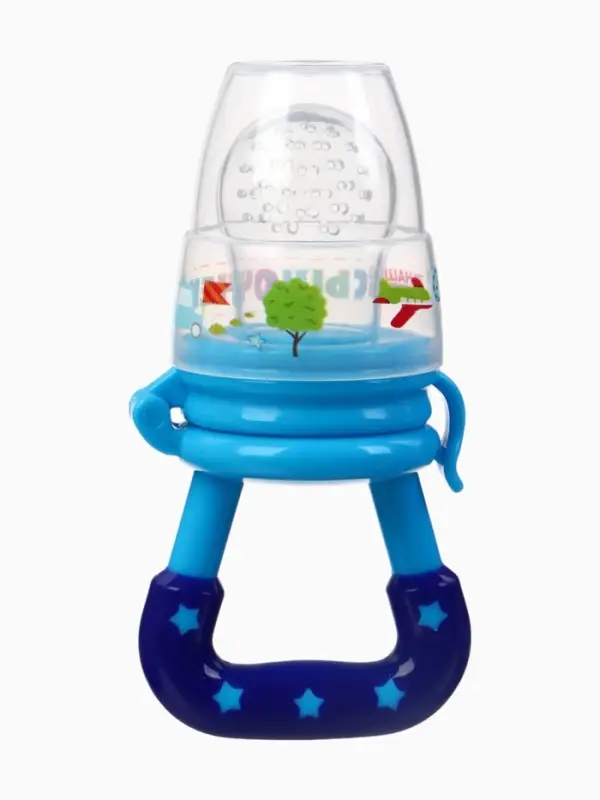 Ниблер для прикорма, с силиконовой сеточкой "Сыночек", цвет синий