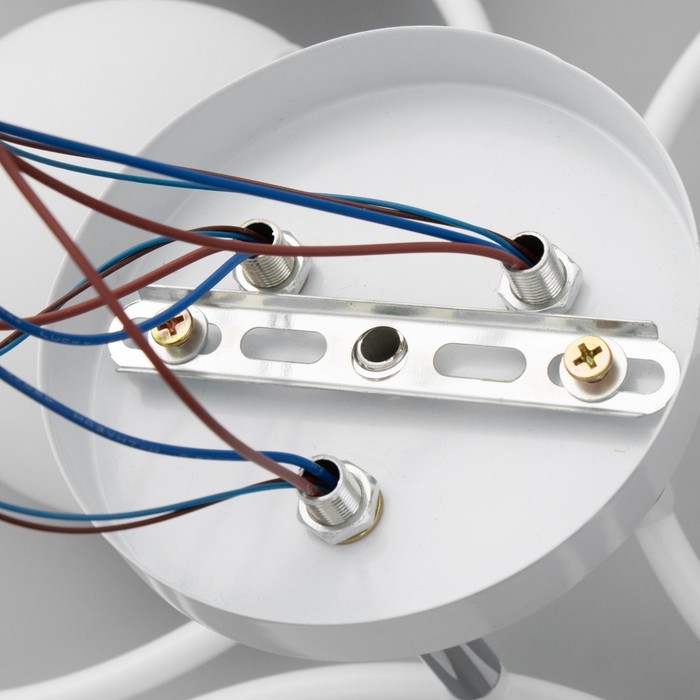 Люстра 2717/6 E27 40Вт бело-хромовый 70х70х25 см BayerLux