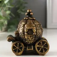 Шкатулка "Карета золотая" 11х10х6 см