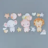 Наклейка интерьерная "Зверята" 31х60 см