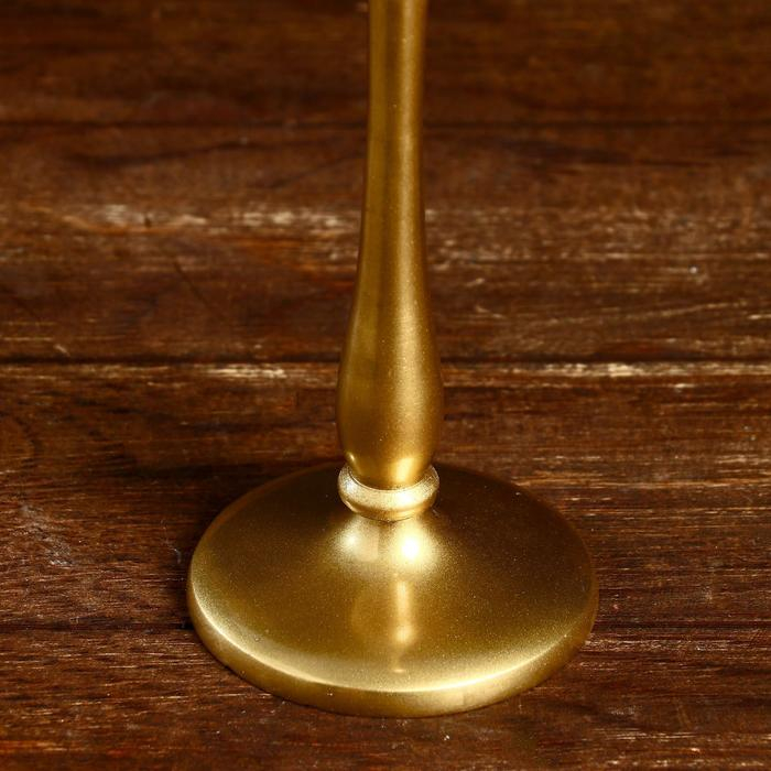 Подсвечник Подсвечник "Алоис" алюминий 8х8х25 см