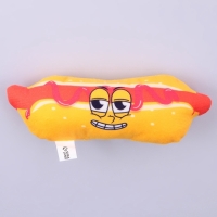 Игрушка для собак с пищалкой &laquo;&lrm;Хот-дог&raquo;&lrm; из текстиля, 18 х 7 см