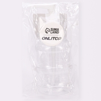 Бутылочка для хранения, с дозатором, 150 мл, цвет белый/прозрачный