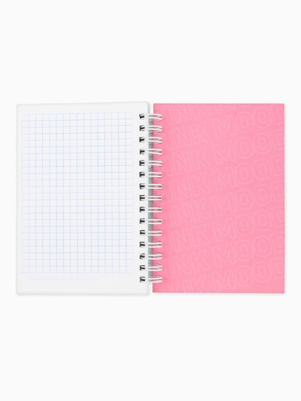 Записная книжка А6, 100 листов, в клетку "Розовый"