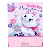 Пакет подарочный "С Днем рождения!" 31х40х11 см, упаковка, Коты Аристократы