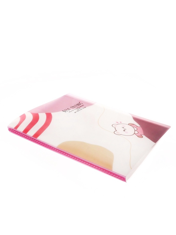 Папка формат А4 с 30 прозрачными файлами МИКС Зверята