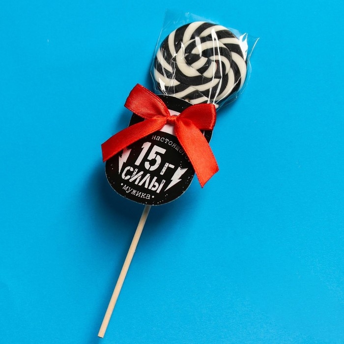 Леденец на палочке &laquo;15 г силы&raquo;, вкус: кола, 15 г.