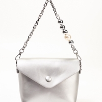 Сумка женская, 27*7*12, отд на молнии, длин ремень, серебро Сумка женская, 27*7*12, отд на молнии, длин ремень, серебро