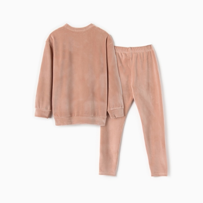 Костюм детский (свитшот, леггинсы) KAFTAN Plushy р.36 (134-140), бежевый Костюм детский (свитшот, леггинсы) KAFTAN Plushy р.36 (134-140), бежевый