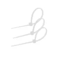 Хомут нейлоновый для стяжки, ТУНДРА, 2.5&times;100 мм, белый, 25 шт.