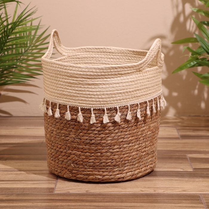 Набор плетёных корзин 3 шт, 31,5х29х26 см Набор плетёных корзин 3 шт, 31,5х29х26 см