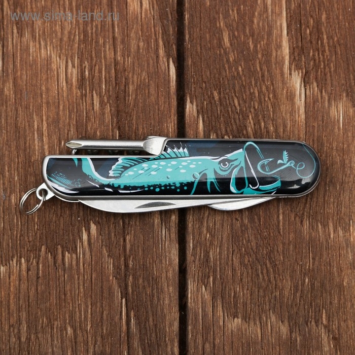 Набор &laquo;Лучший рыбак&raquo;, нож мультитул, стопки 30 мл, 2 шт.