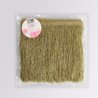 Тесьма декоративная &laquo;Бахрома&raquo;, 20 см, 5 &plusmn; 0,5 м, цвет золотой