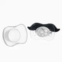 Пустышка-прикол, силиконовая, ортодонтическая, с колпачком, +0 мес., &laquo;Усы&raquo;