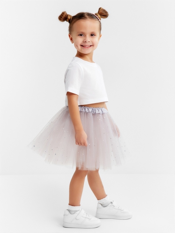 Юбка детская KAFTAN Юбка детская KAFTAN "Звездочки" серый, длина 30 см