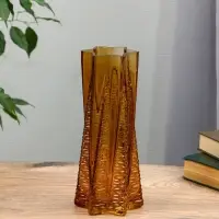 Ваза стекло настольная "Флоранс" 25х11х9 см, коричневый