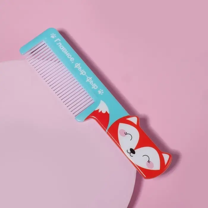 Расчёска фигурная &laquo;Лиса&raquo;, 14.5&times;3.5(&plusmn;1) см