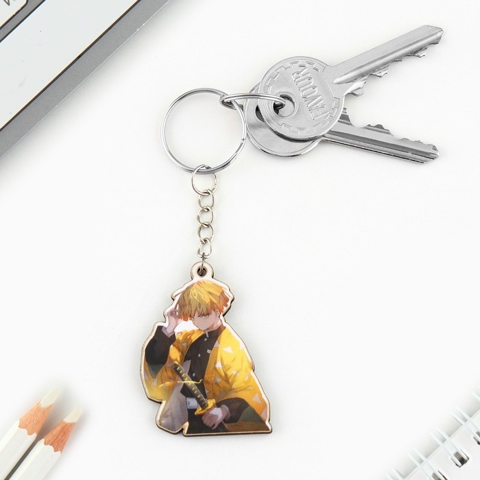 Брелок для ключей со значком &laquo;Клинок демона&raquo;, аниме