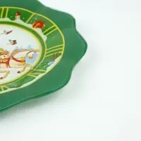 Тарелка плоская новогодняя &laquo;Тройка&raquo;, d=20 см