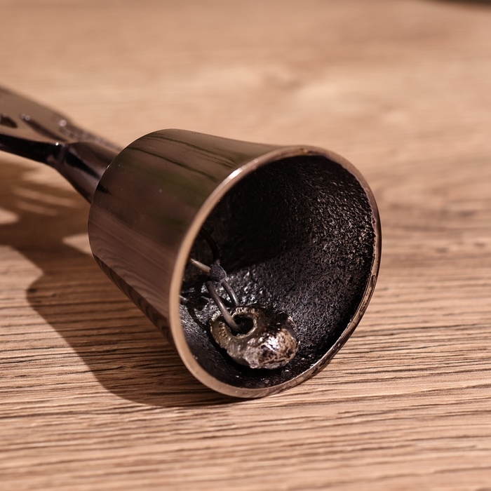 Подсвечник с колокольчиком "Ёлочка" 20 см, металл