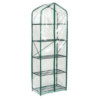 Парник-стеллаж, 5 полок, 190 &times; 65 &times; 40 см, металлический каркас d = 16 мм, чехол плёнка 100 мкм