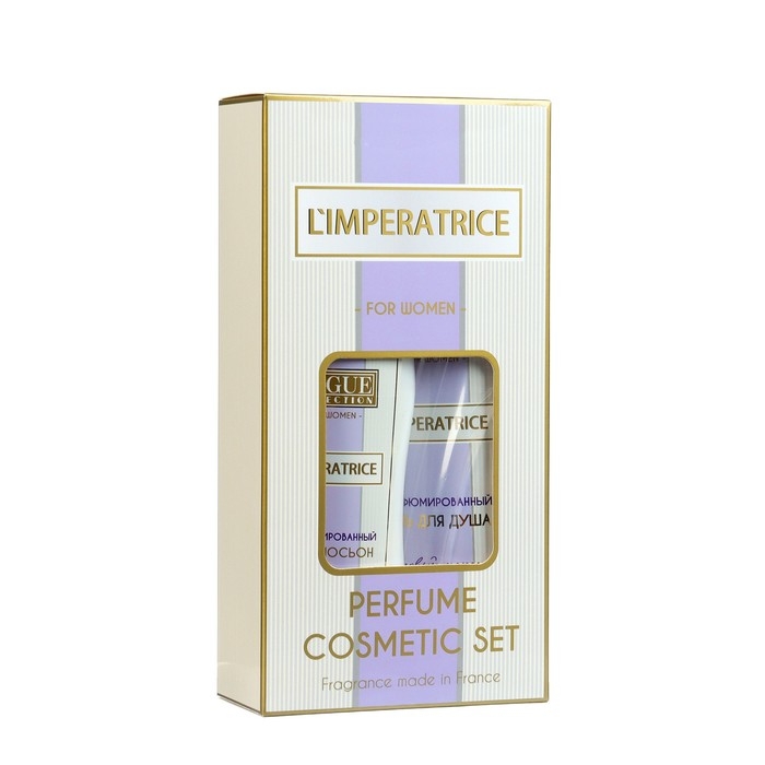Подарочный набор косметики женский L`Imperatrice: гель для душа, 250 мл + крем-лосьон, 200 мл