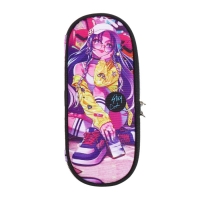 Пенал-футляр 80х210х50 мм, мягкий, ткань, deVENTE Stay Cool, для девочек, фиолетовый Пенал-футляр 80х210х50 мм, мягкий, ткань, deVENTE Stay Cool, для девочек, фиолетовый