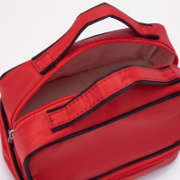 Косметичка, 2 отдела на молниях, цвет красный Косметичка, 2 отдела на молниях, цвет красный