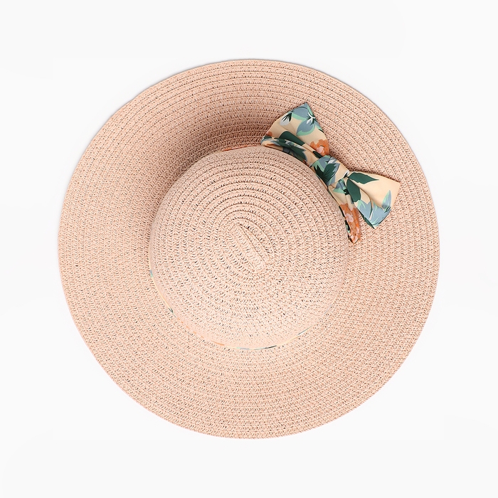 Шляпа для девочки, цвет розовый, размер 52