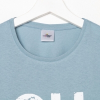 Футболка мужская, цвет светло-серый, размер 46