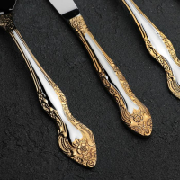 Набор столовых приборов &laquo;Тройка&raquo;, 24 предмета, толщина 2 мм, локальное нитрид-титановое покрытие, декоративная коробка