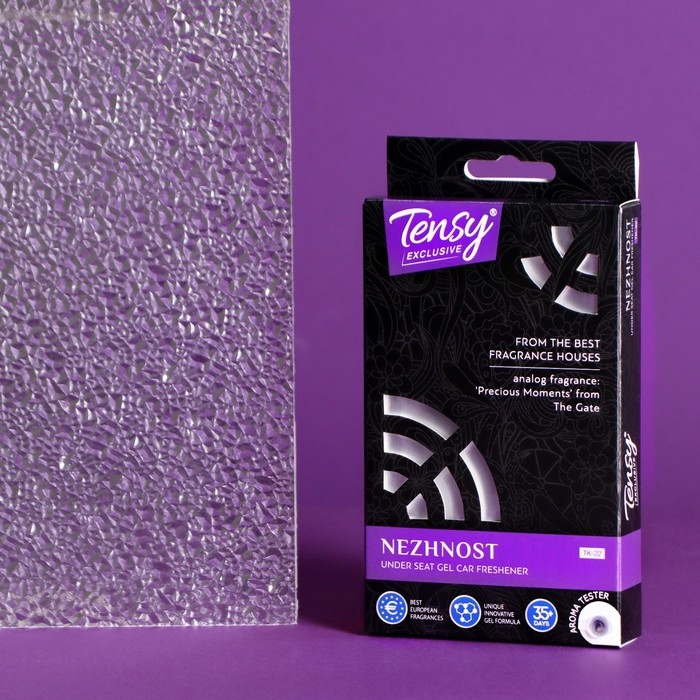 Ароматизатор под сиденье Tensy Восторг, гелевый, с пробником, 110 г, TK-21 (цветочно-фруктовый аромат) Ароматизатор под сиденье Tensy Восторг, гелевый, с пробником, 110 г, TK-21 (цветочно-фруктовый аромат)