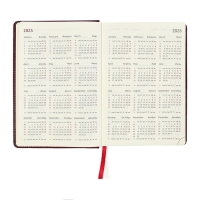 Ежедневник датированный 2024 A5 176 листов, deVENTE.Wild, твёрдая обложка из искусственной кожи, золотой срез, ляссе, кремовый блок 70 г/м2, бордовый